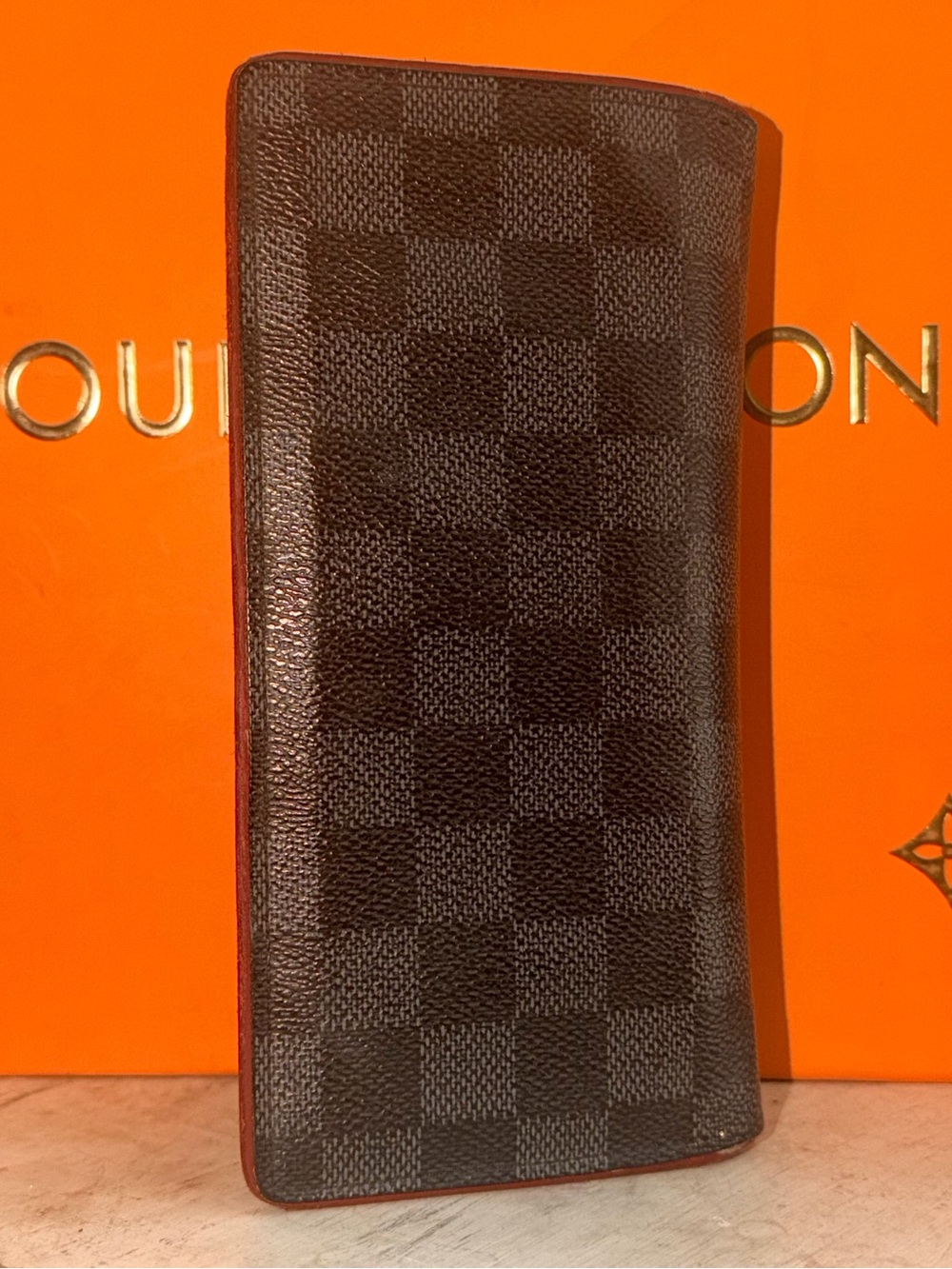 Louis Vuitton Brazza Damier Ebene Long Wallet - 2-toned leather